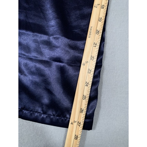 Vintage‎ Victoria's Secret Gold Label Floral Satin Pajama Set Small Navy Roses - Picture 8 of 15